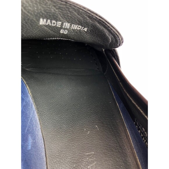 BOSTONIAN Men Leather Slip-On moccasins Tassle Black shoes size US 10 D main image 4